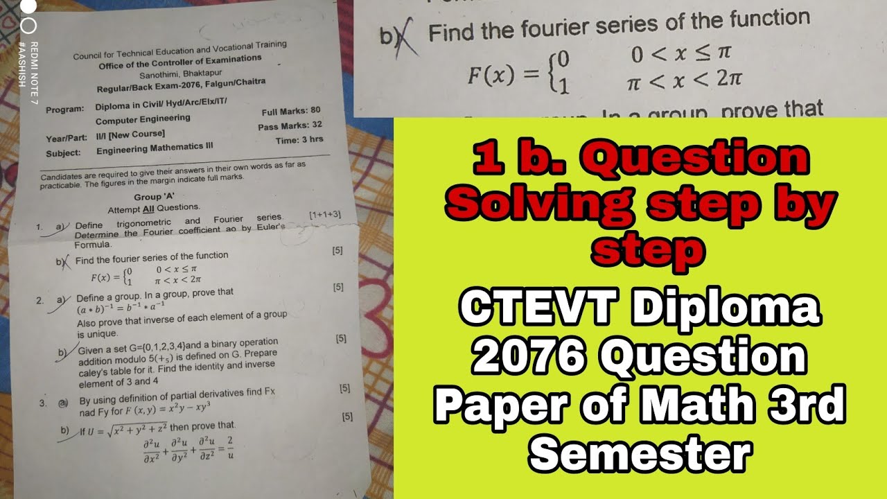 CTEVT Diploma 2076 Question Paper 2076 Solution of question (1b) In Nepali language | 2076 answer