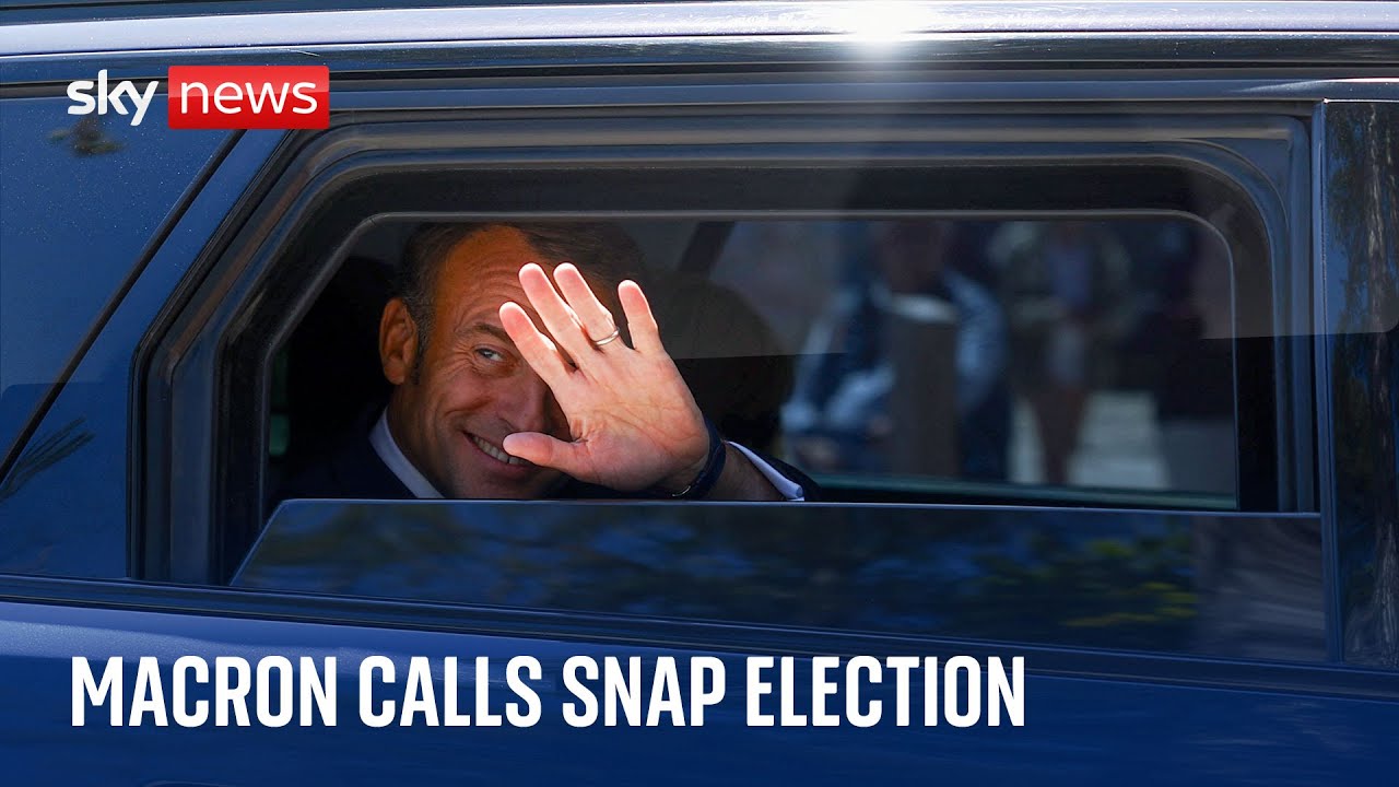President Emmanuel Macron dissolves French National Assembly and calls snap election