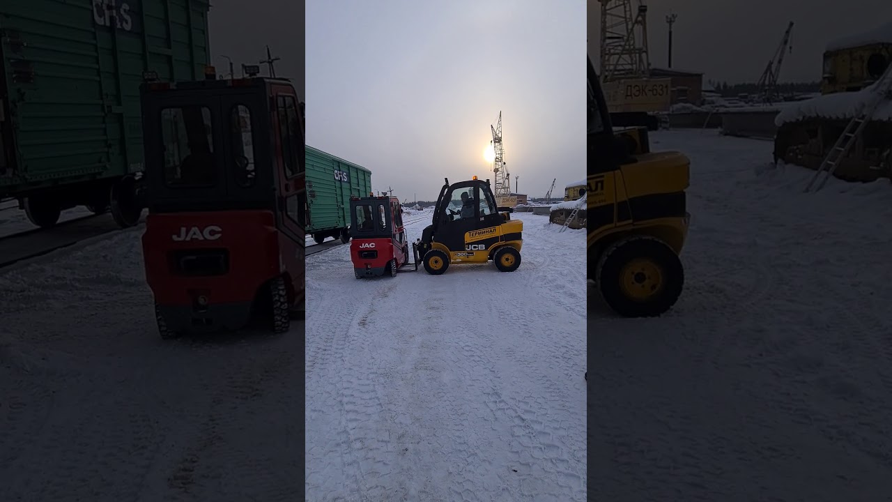 JCB teletruk 30d 4x4 погрузка погрузчика