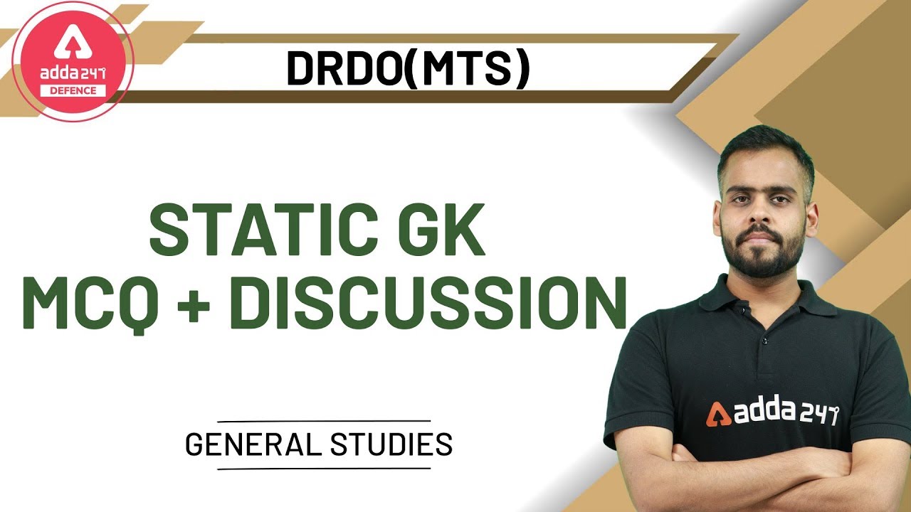 DRDO MTS 2020 | General Studies | Static GK MCQ + Discussion