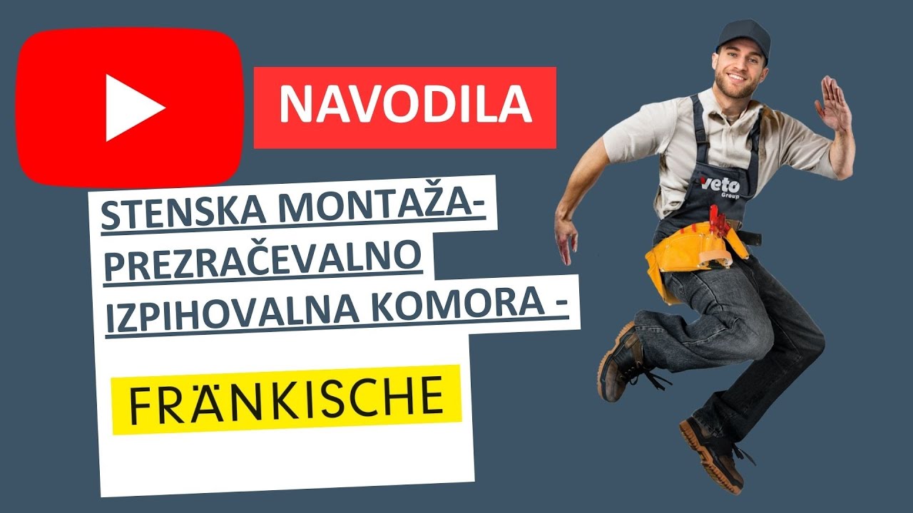 FRÄNKISCHE - Napotki za montažo prezračevalno-izpihovalne komore »Profi-air classic air outlet plus«