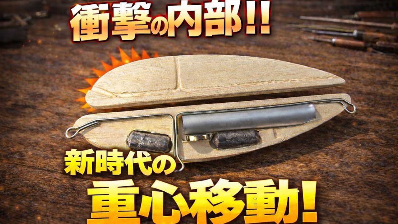 【衝撃】アルミの筒で重心移動!? 内部構造を全公開｜最終接着で完成するハンドメイドルアー[SHOCK] Aluminum Tube Weight Transfer System
