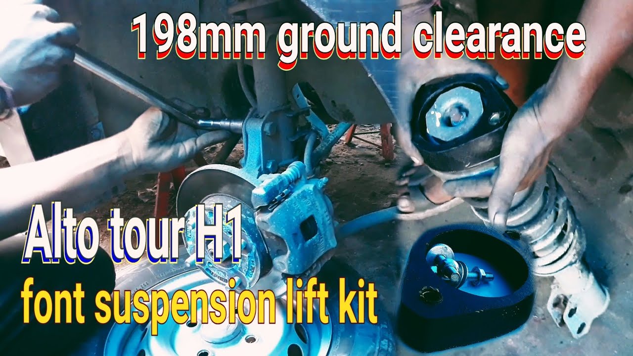 Car suspension height increase || Alto tour H1 front Suspension modification