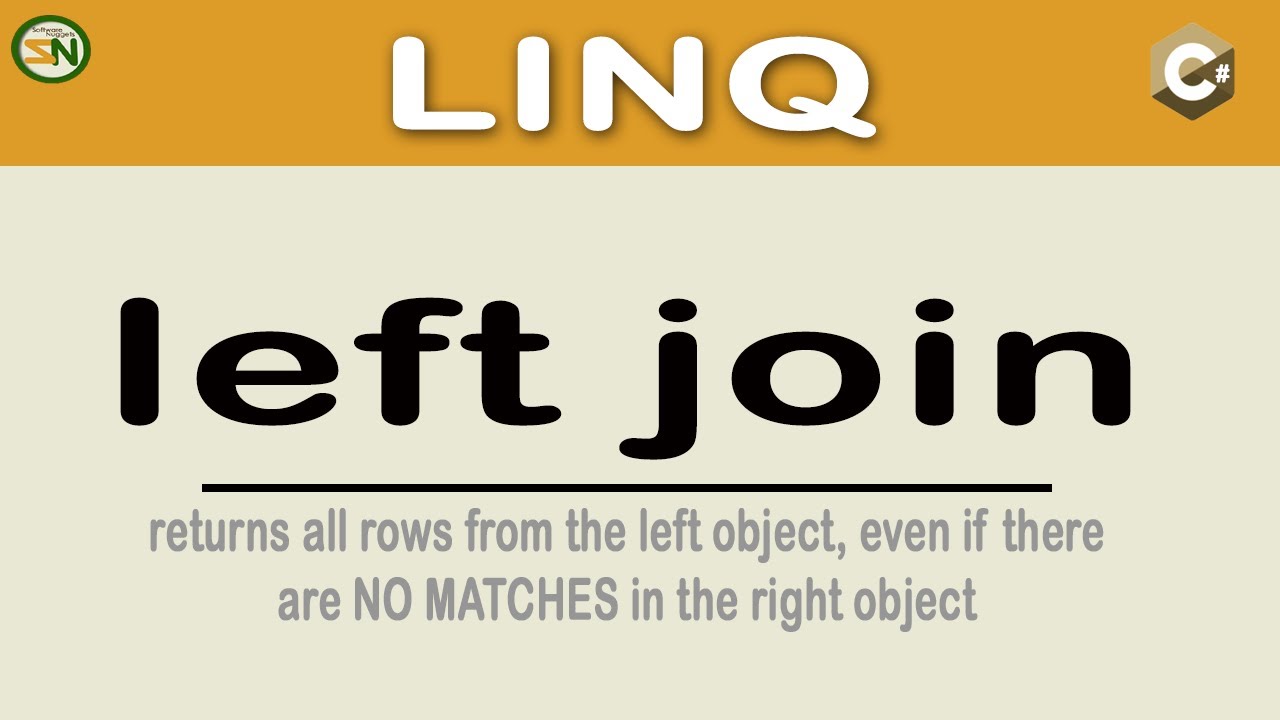 C# LINQ - Left Join Operator. All rows from Left, only matching from Right.