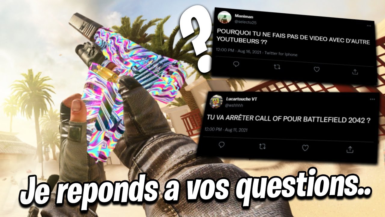 Je réponds à vos questions..