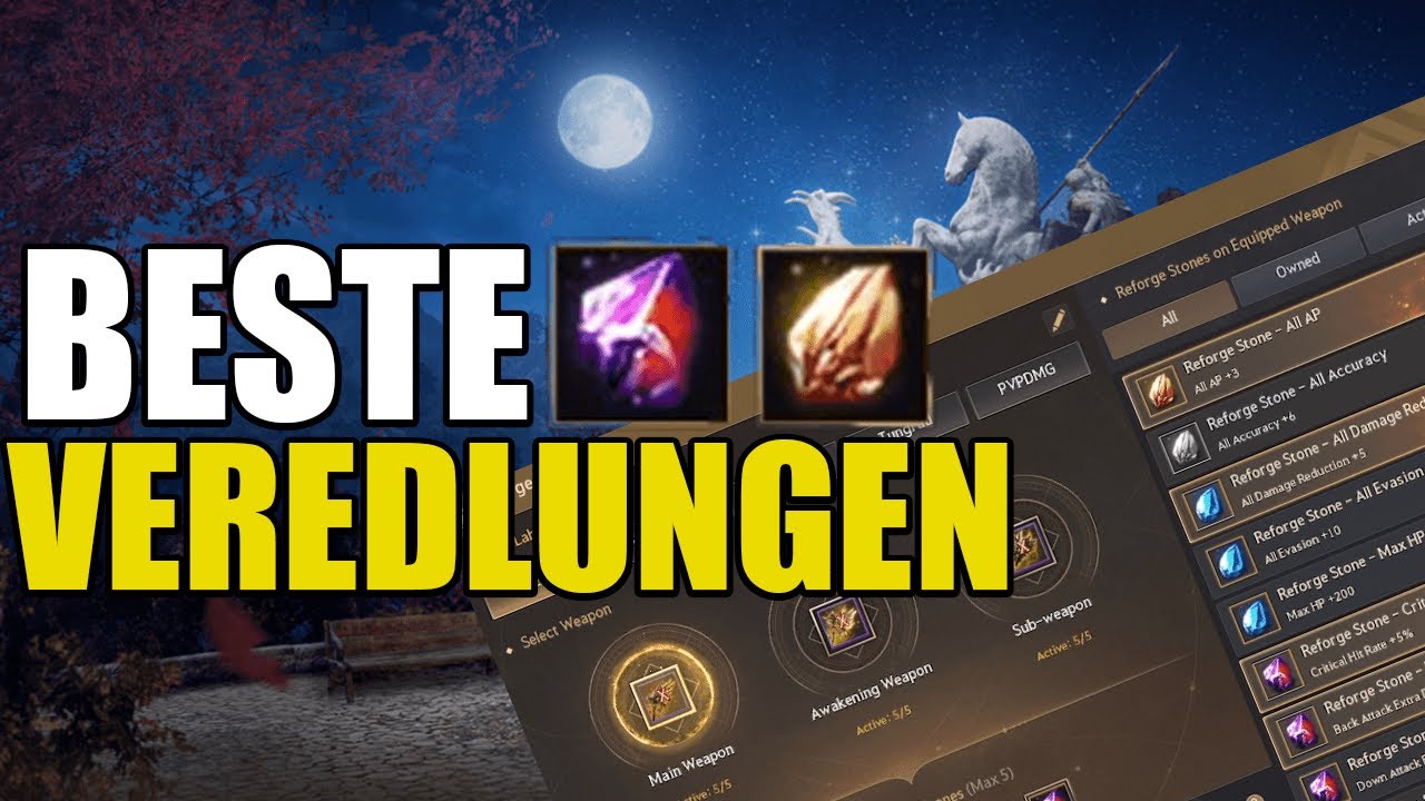 Beste Veredlungssteine in Black Desert Online 2025  | PVE & PVP Presets | BDO Guide