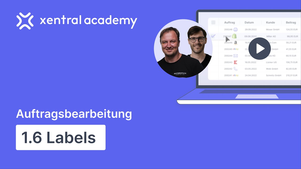 Labels auf Xentral | so markierst du Vorgänge | Tutorial #1.6