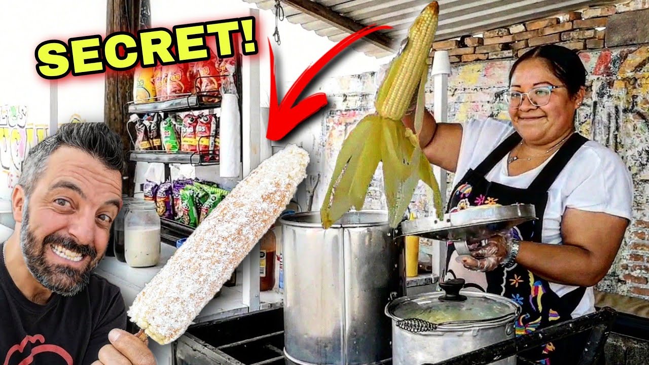 This Street Corn Has A SECRET!! - Esquites Mexicanos - Mexican Street Food Elotes