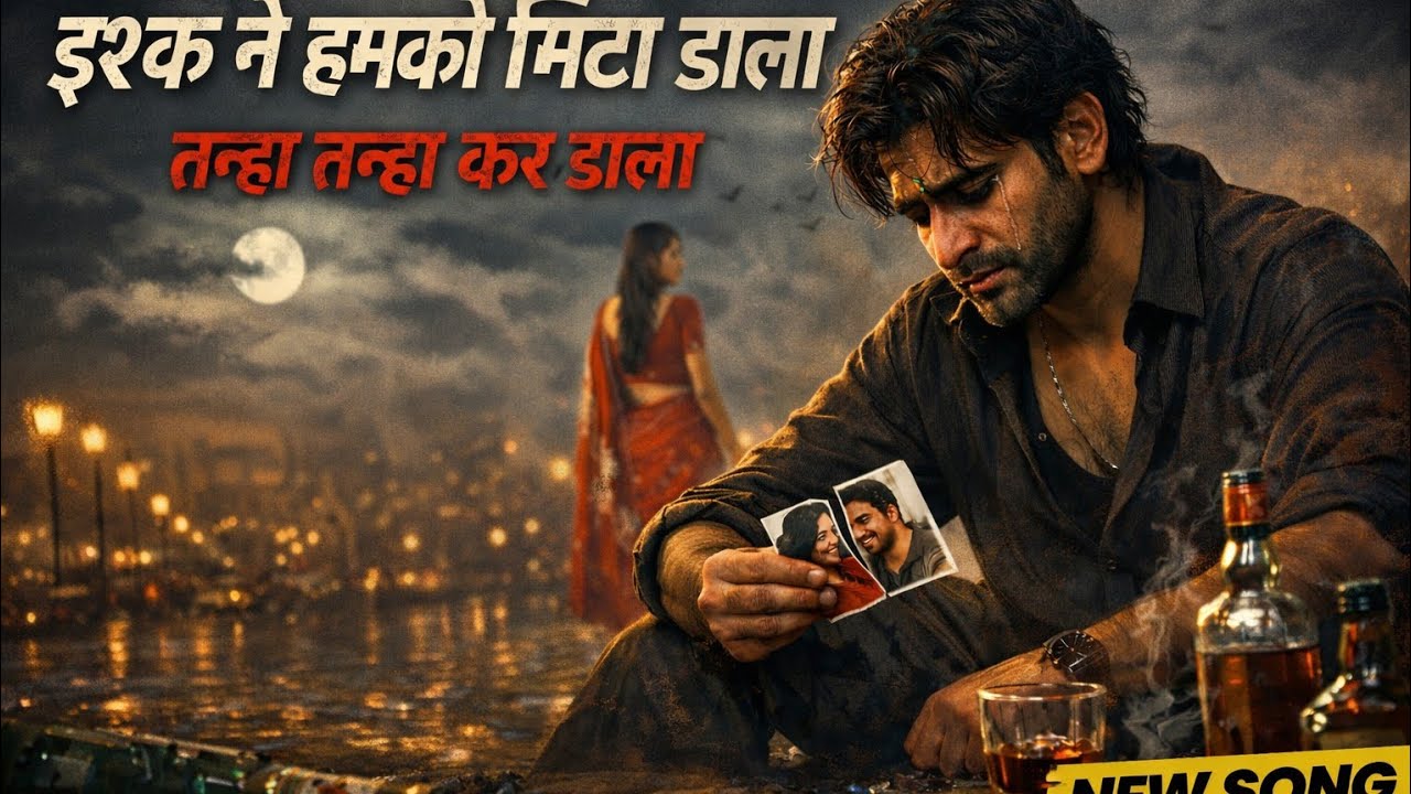 इश्क ने हमको मिटा डाला तन्हा तन्हा कर डाला New song Hindi video लेखक गीतकार-डॉ. मांगेराम मुसाफिर 