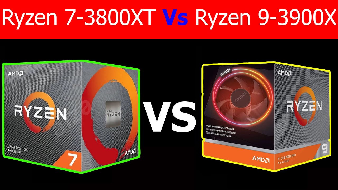 Ryzen 7-3800XT VS Ryzen 9-3900X   || 1080p, Ultra Setting  Gaming Benchmarks