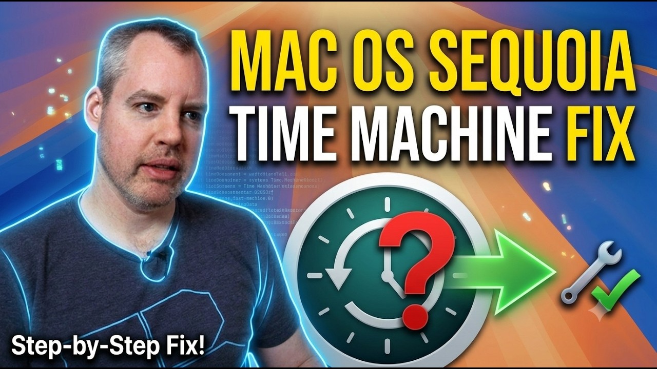 Mac OS Sequoia Time Machine Fix