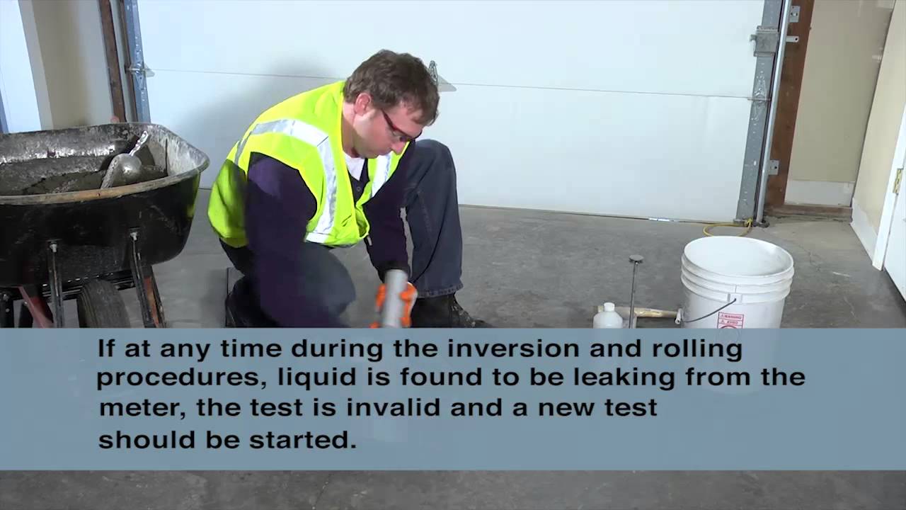 ASTM C173 Volumetric Air Meter Test