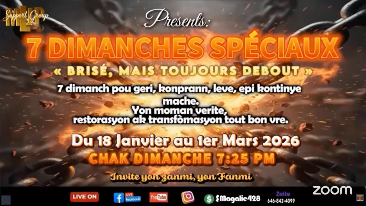 “  7 Dimanche kase kod” Hallelujah!