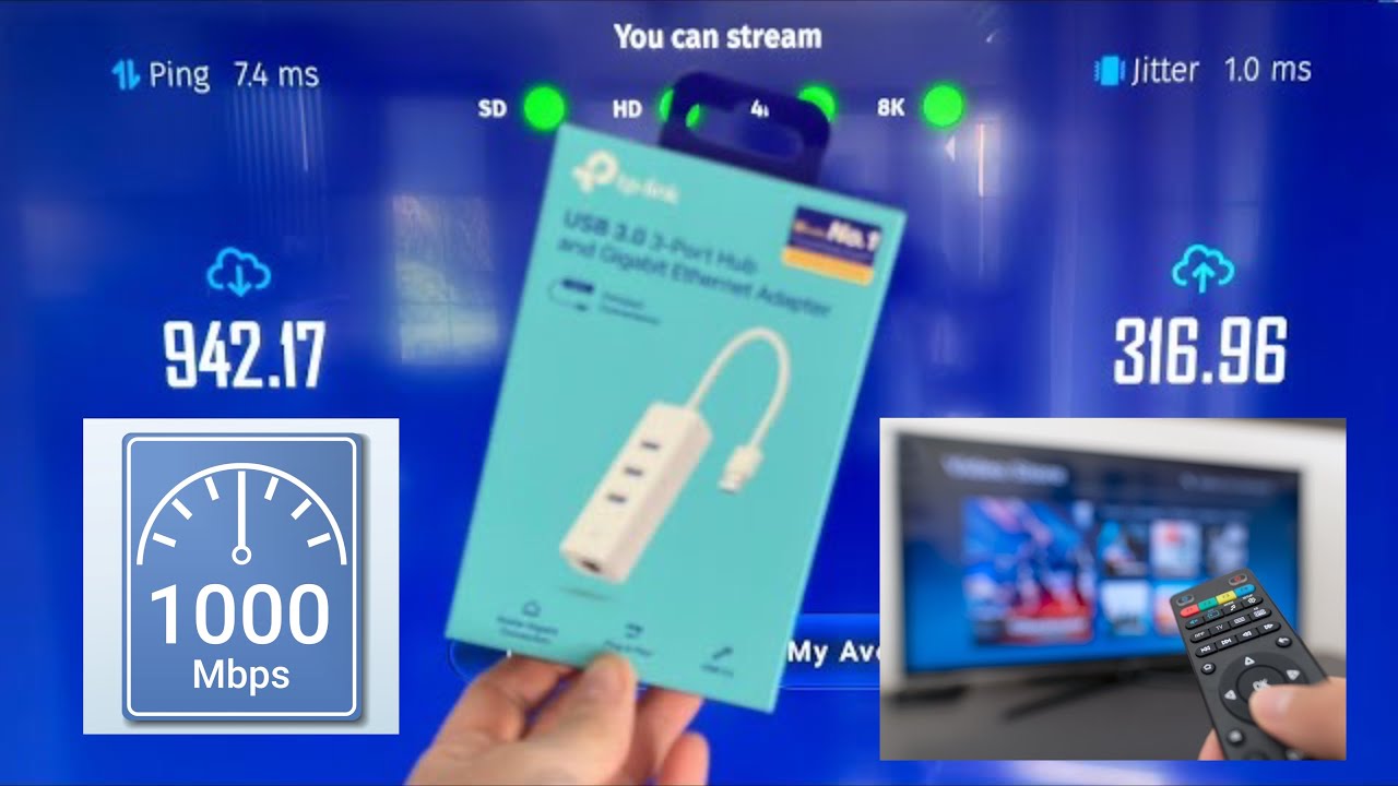 TCL SONY LG Ethernet Speed 1Gb How to Turbo-Boost Your TV