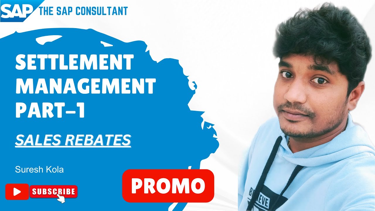 PROMO | SAP SD | Settlement Management in s/4hana | Rebate Management in s/4hana | Part - 1