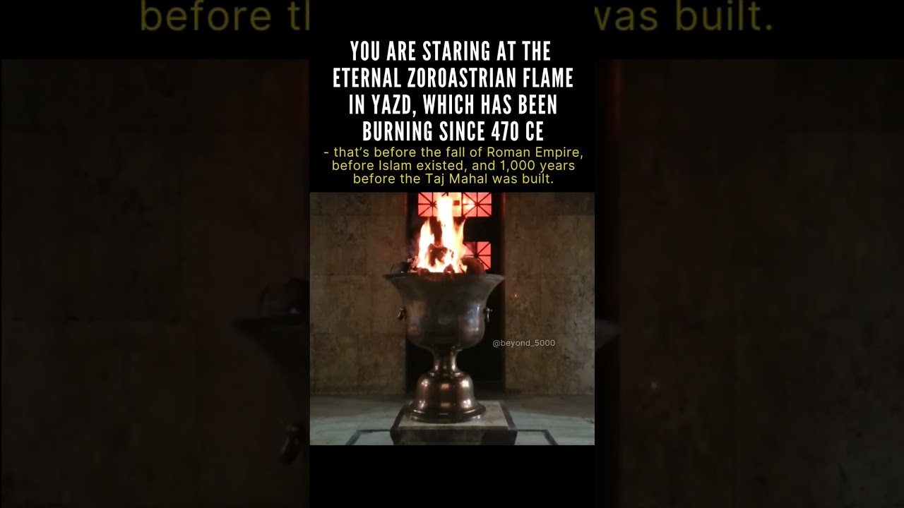 This fire has been burning non-stop for 1,500 years?!🤯 #beyond5000 #historyenthusiasts