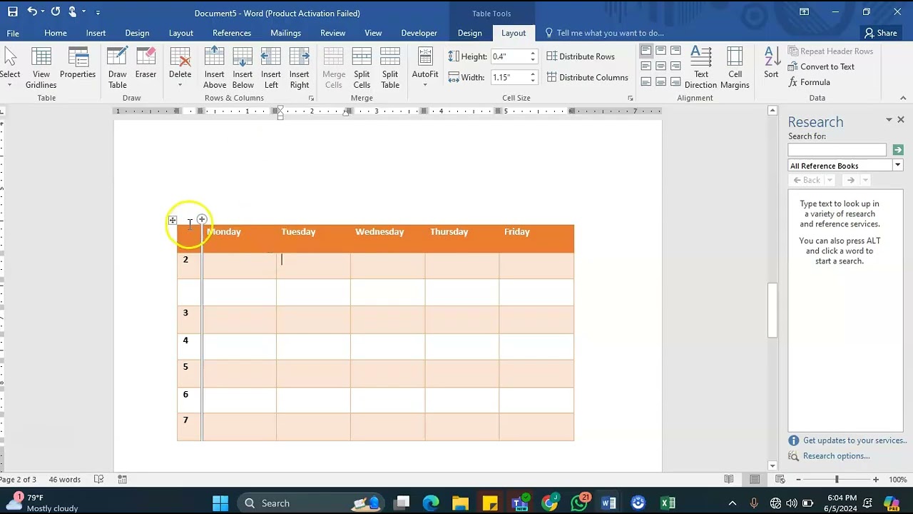 Working with Tables   Part II