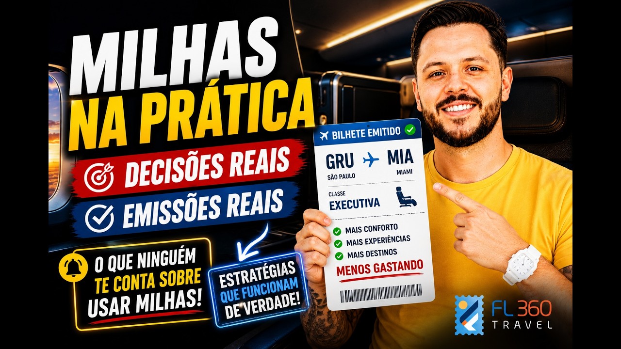 Milhas na prática: decisões reais, emissões reais