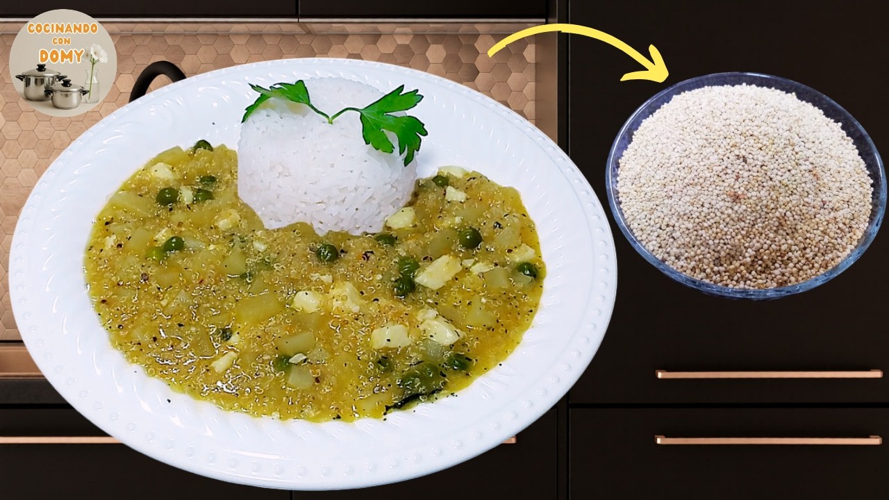 GUISO DE QUINUA con queso almuerzo muy nutritivo (comida peruana) 2026