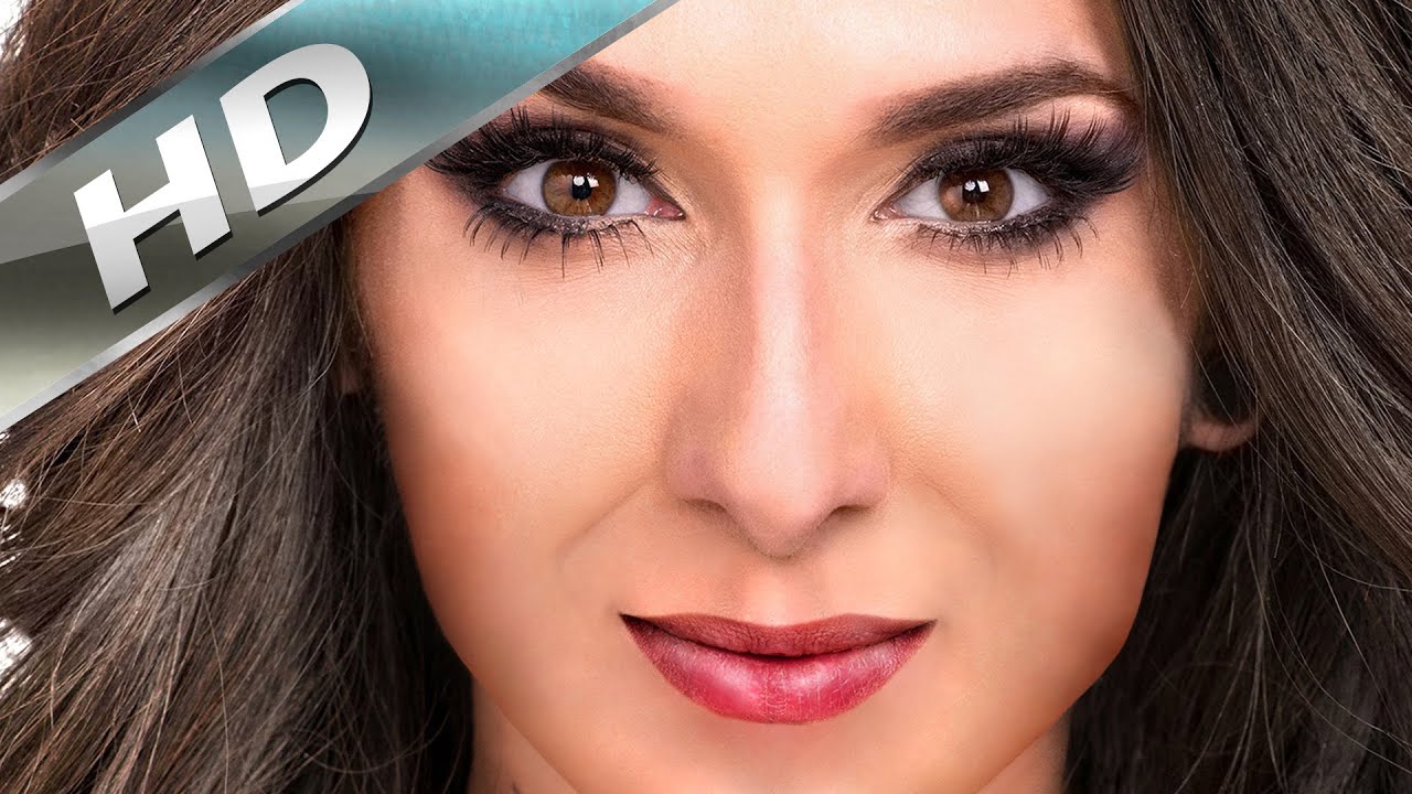 Conchita Wurst without Beard - Time lapse Amazing Technique !!! Photoshop Skills!!!
