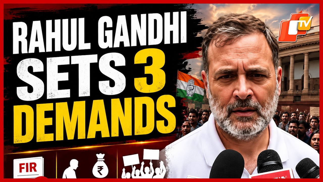 Rahul Gandhi Lists Three Demands, Rules Out Talks Until Dharmendra Pradhan Quits