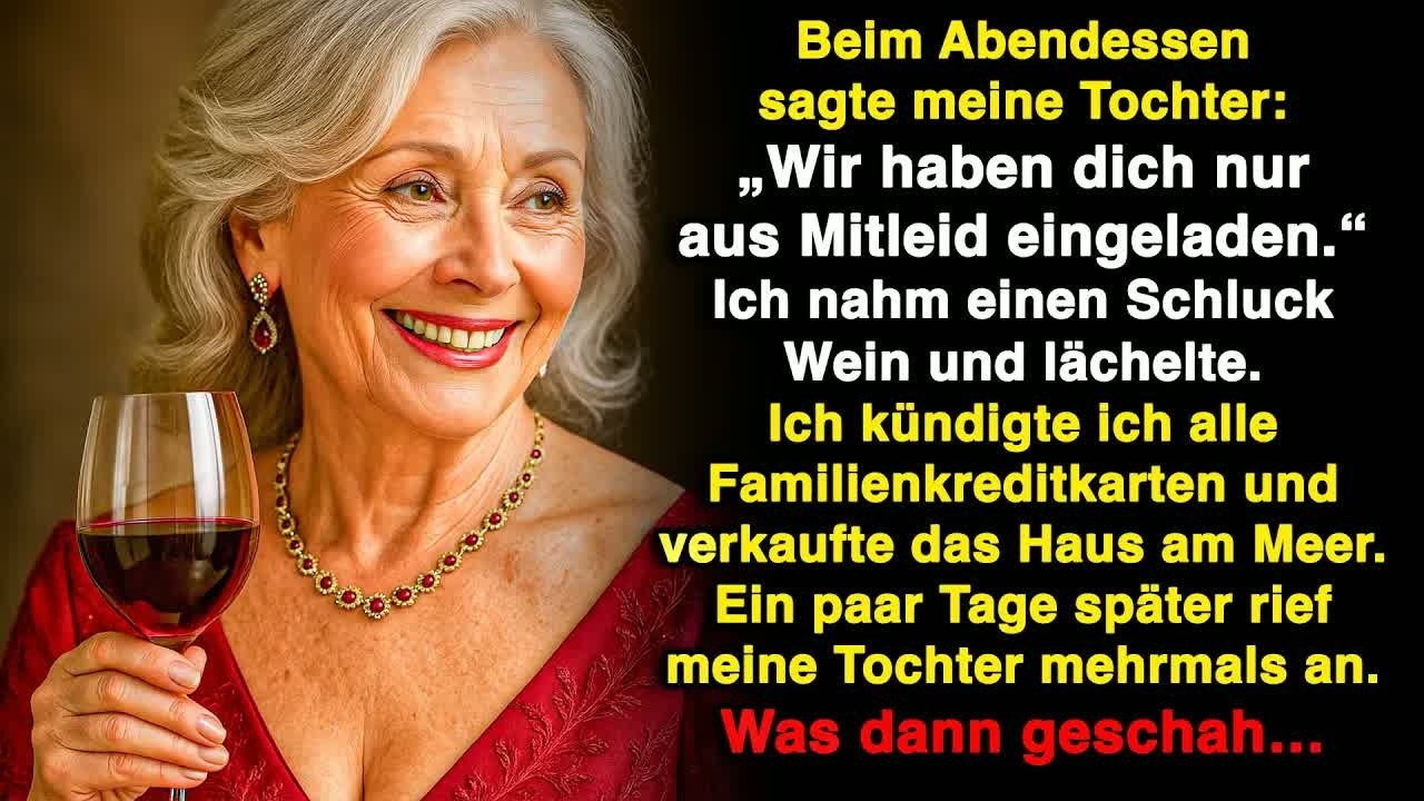 „Nur aus Mitleid haben wir dich eingeladen“ lachte meine Tochter  Also