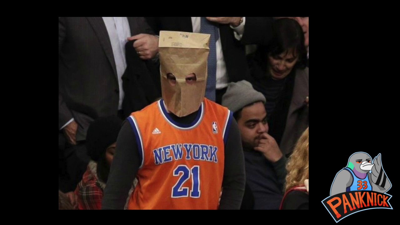 Knicks Fans Need To Denounce These Corny Fans Who Sell There Fanhood & Wear Brown Paper Bags