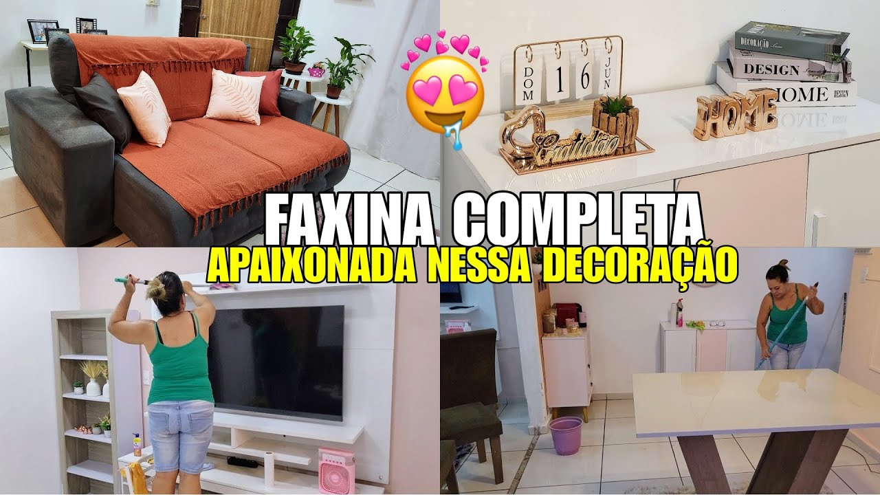 APAIXONADA Nessa DECORAÇÃO🥰FAXINA COMPLETA Decorando com as comprinhas