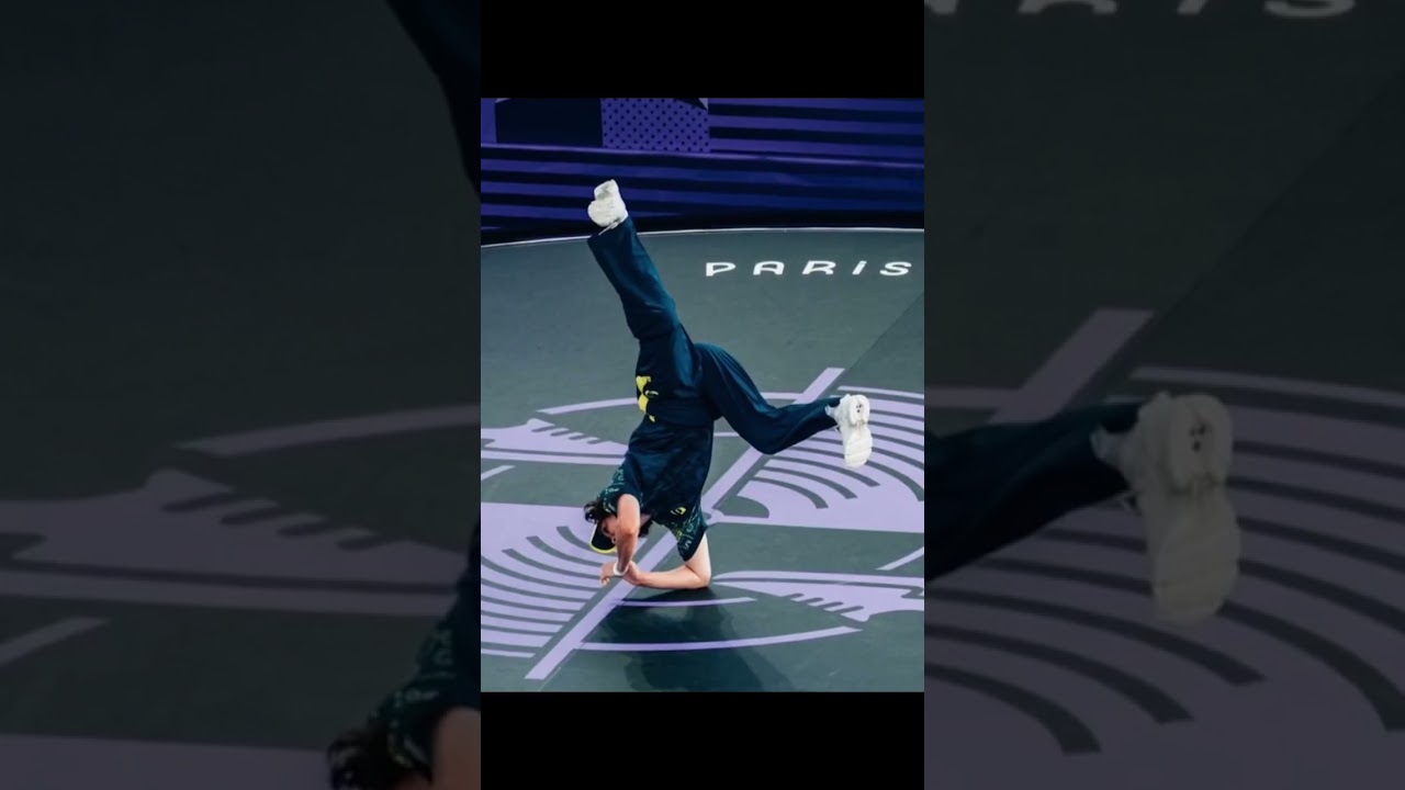 Enjoy the Australian breakdance , uff Kangaroo dance 🕺 #paris #olympics #australia