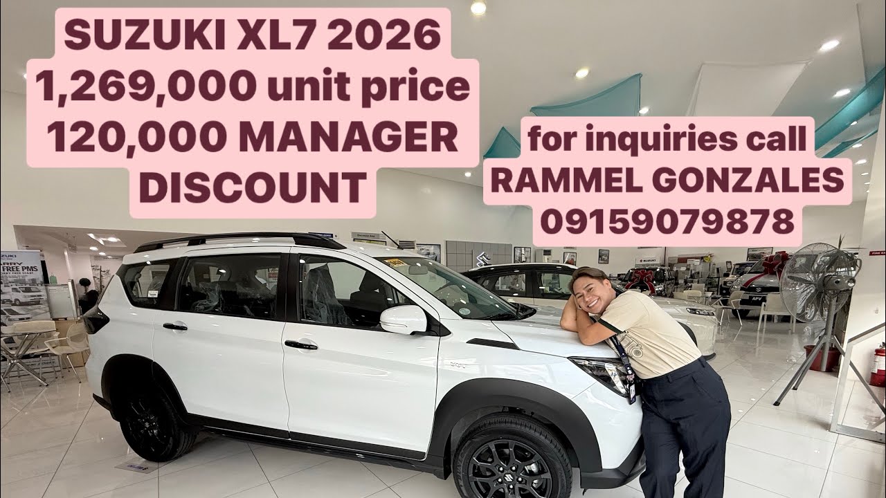 New Suzuki XL7 monotone hybrid 2026 variant with latest big cash discount. #rammelgonzales 
