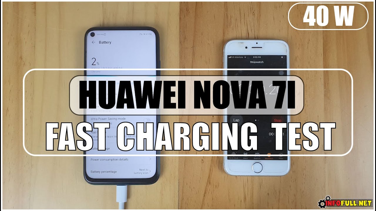 Huawei Nova 7i Fast Charging test | Huawei SuperCharge 40 W