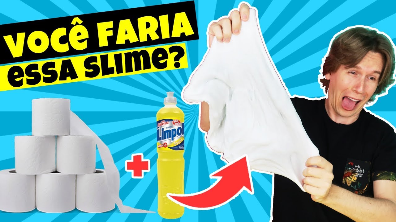 SLIME COM DETERGENTE E PAPEL HIGIÊNICO GIGANTE | TIO LUCAS