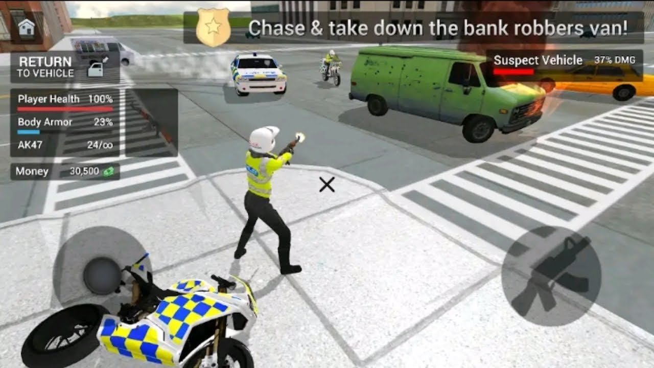 Police Car Driving - Motorbike Riding Gameplay #5
