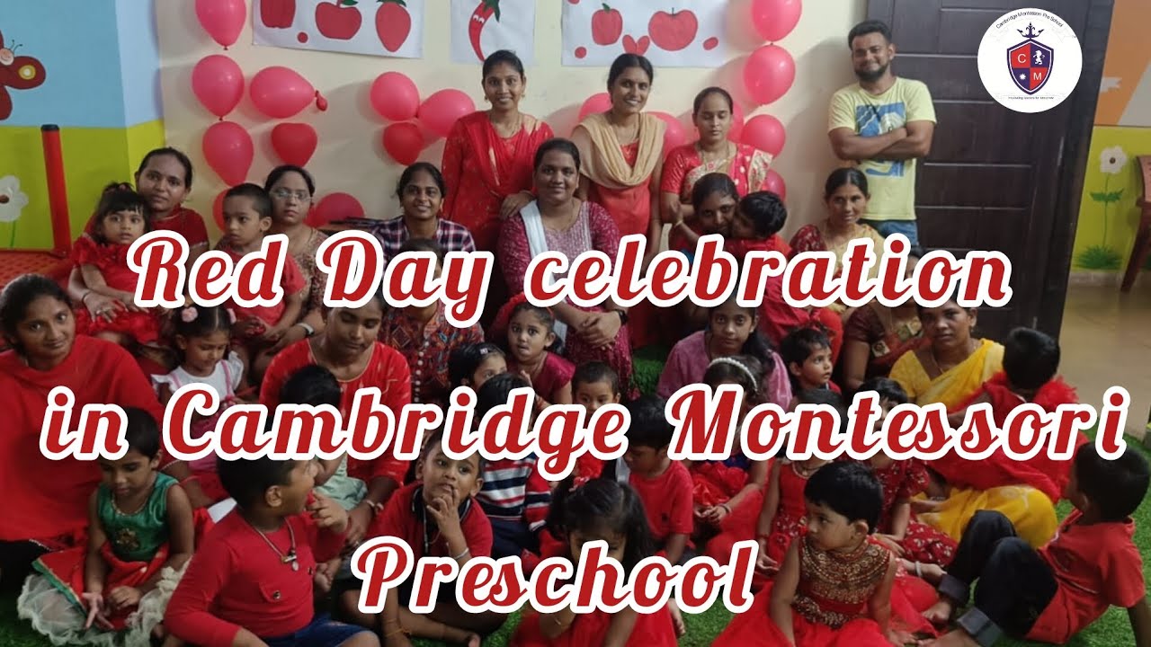 Red Day celebrations in Cambridge Montessori Preschool Rotary Nagar KHAMMAM
