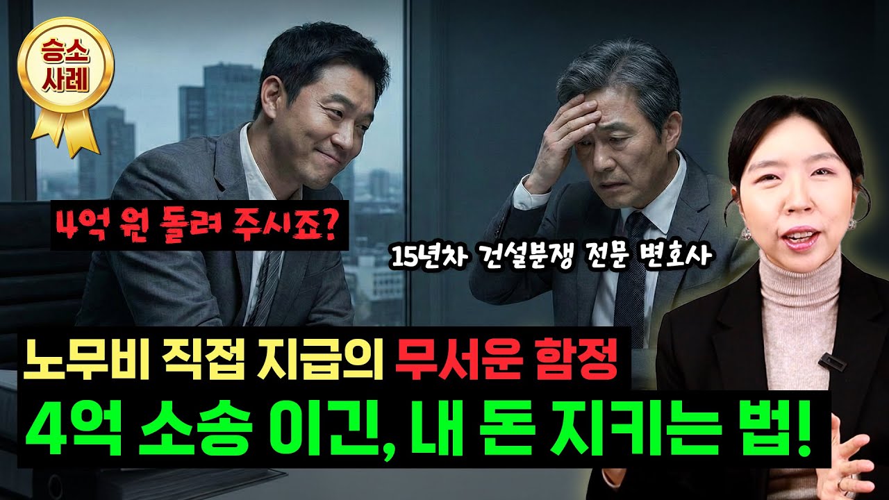 건설사 주목😮노무비 직접 지급도 사기가 있다!! 억울하게 소송 당한 하도급사 구출 대작전🚨15년차 건설전문변호사 실화!!