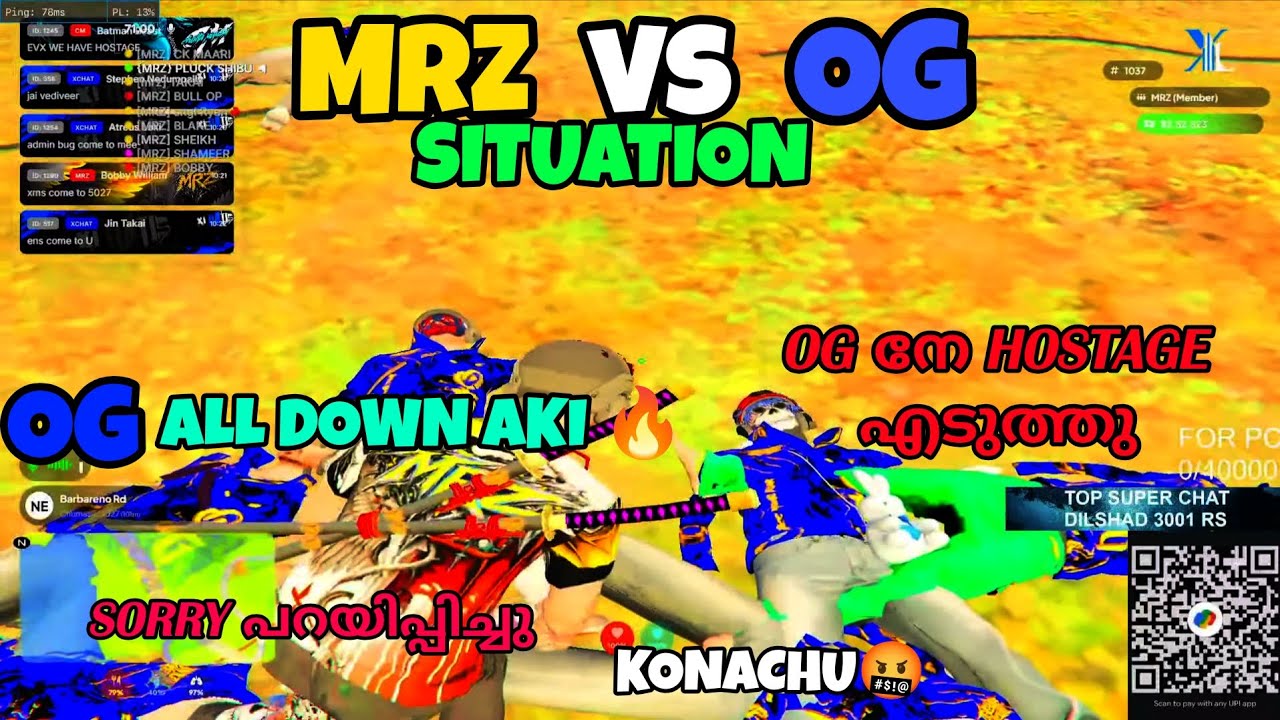 MRZ VS OG SITUATION ആയപ്പോൾ😱|കുഞ്ഞിനിരിക്കാൻ പറഞ്ഞു🤬|ALL DOWN AKI🔥