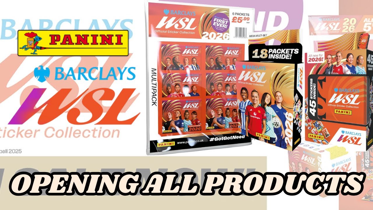 Масштабное открытие Panini WSL 2026! Распаковка мультисета, мультипака и коллекционной жестяной к...