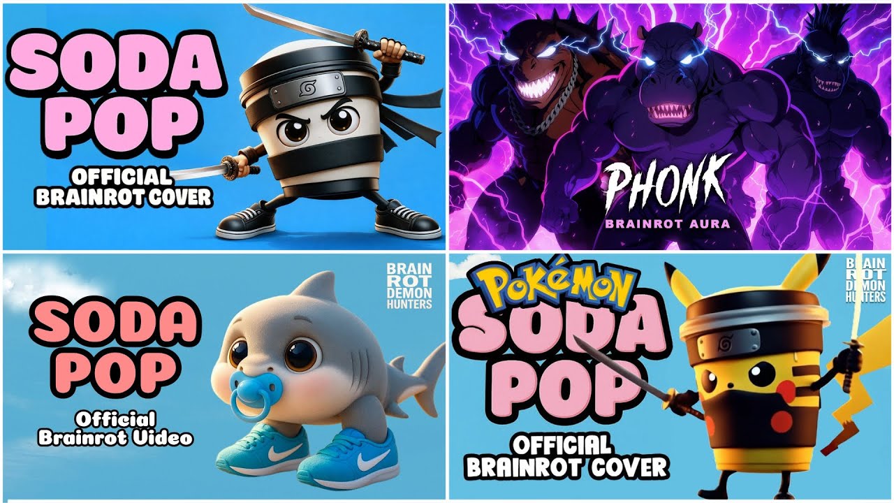 CAPPUCCINO ASSASSINO VS Brainrot Phonk NO TRALALERO VS SODA POP x BABY BRAINROT VS POP X BRAINROT