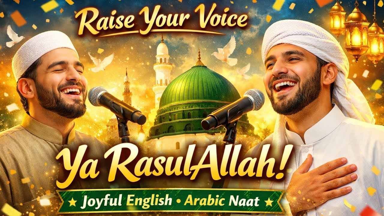 Raise Your Voice Ya RasulAllah | Joyful English Arabic Naat | Uplifting Nasheed