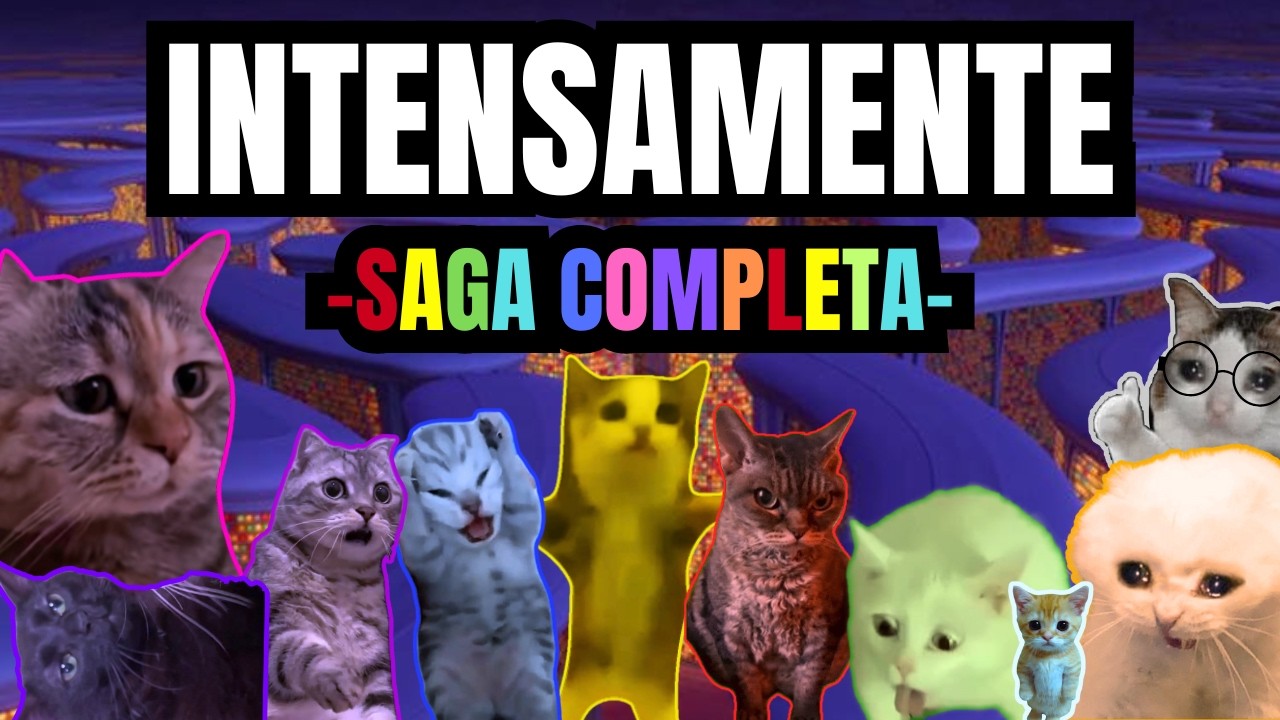 INTENSAMENTE saga completa, cine pero con gatos (meme de gatos)