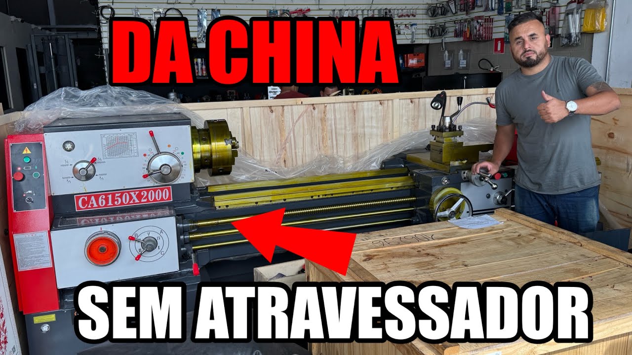 TORNO MECÂNICO DIRETO DA CHINA MÁQUINAS PESADAS 
