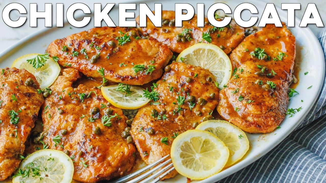 Как Сделать Куриный Рецепт Piccata - Ужин Еда Комфорта