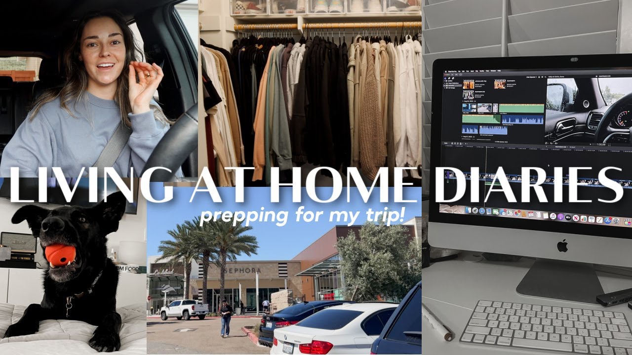 LIVING AT HOME: pilates, small closet organization, amazon and sephora pickups & prep for my trip!