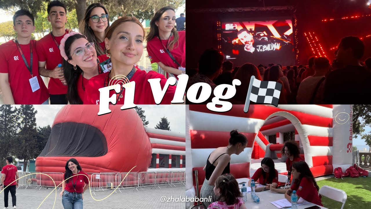 FORMULA1 könüllü təcrübəm🏎️💨🏁| Müsahibə mərhələsi, J Balvin konserti, Events könüllüsü🏎️💨🏁