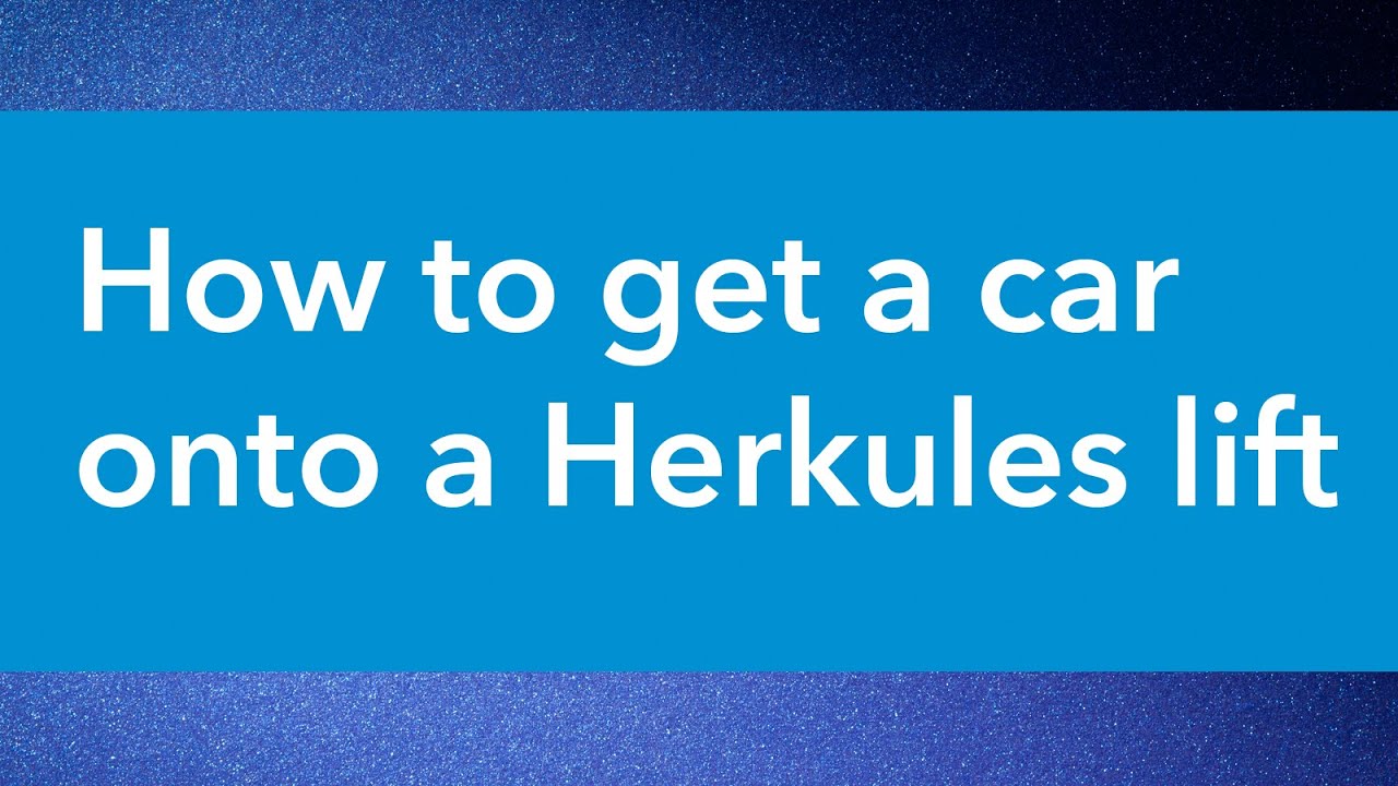 EN How to get a car on a Herkules lift