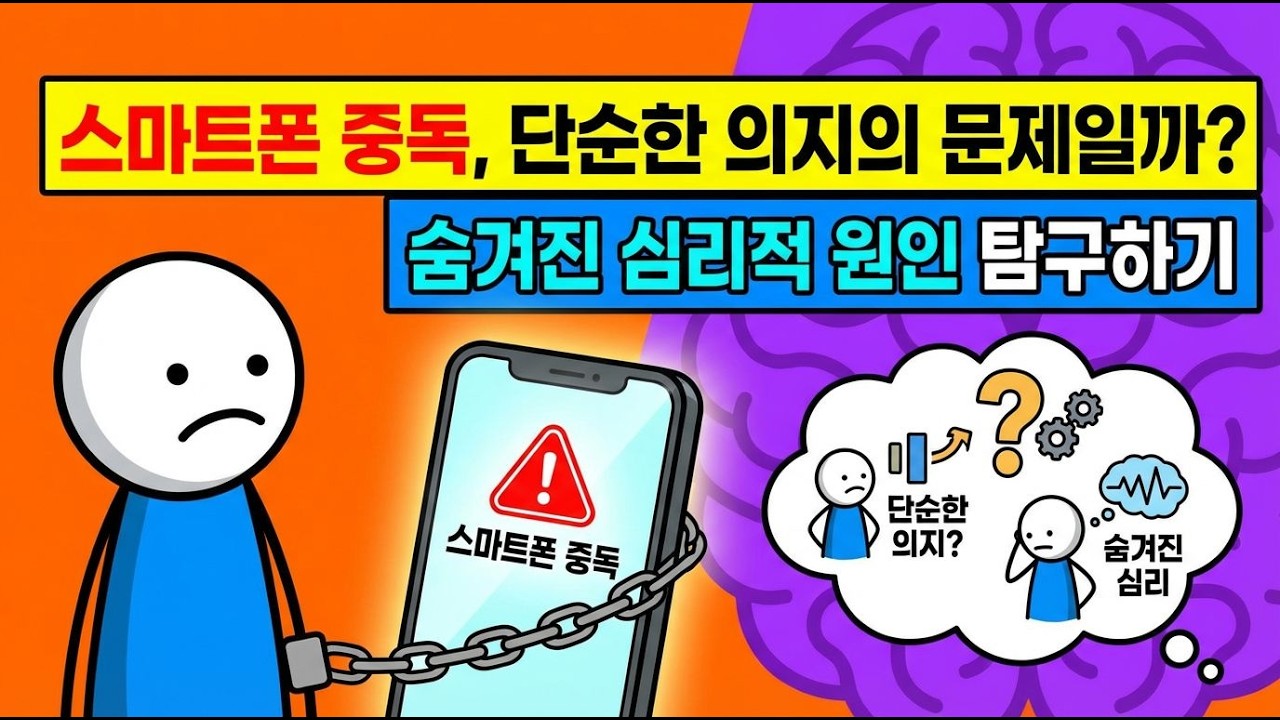 스마트폰 중독, 단순한 의지의 문제일까? 숨겨진 심리적 원인 탐구하기