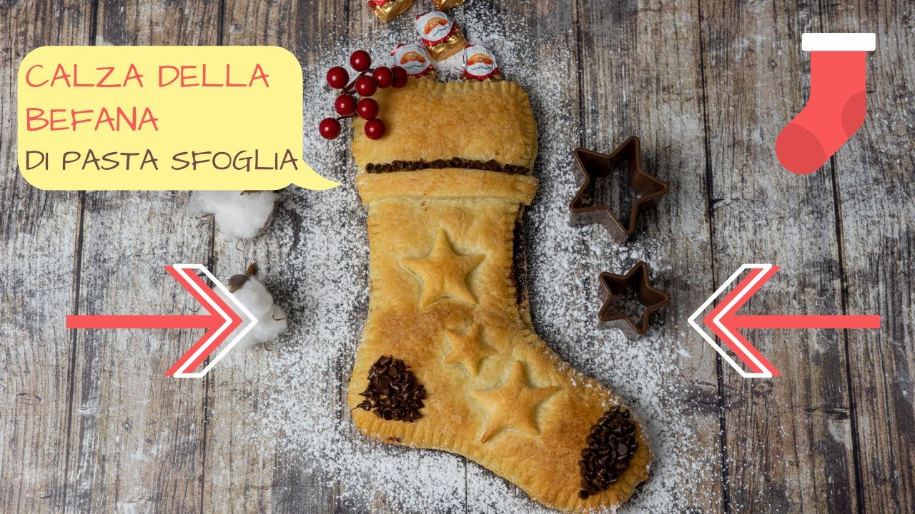 CALZA DELLA BEFANA DI PASTA SFOGLIA Ricetta facile | Una Favola in Cucina