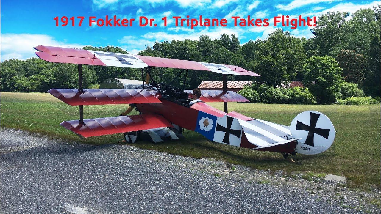 1917 Fokker Dr.1 Triplane Flight | Old Rhinebeck Aerodrome