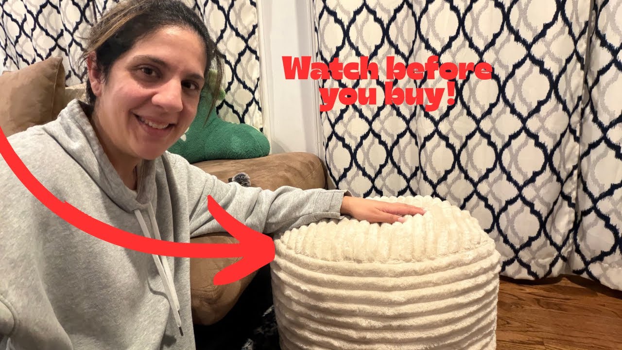 Honest review of this pouf ottoman!