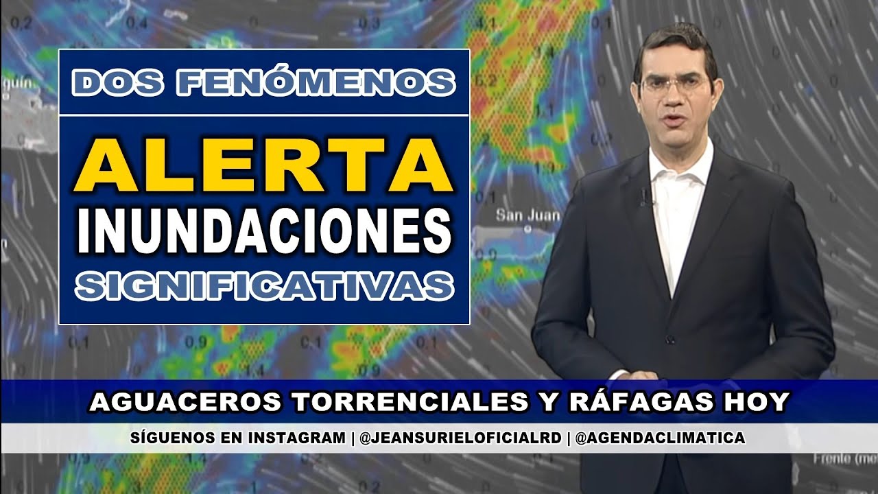 Domingo 1 febrero | ATENTOS: Vaguada fortalecida provocará lluvias fuertes en RD